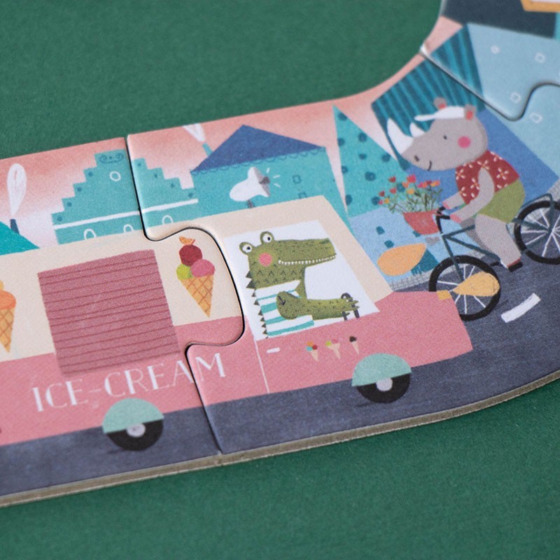 puzzle de carretera y juego de observación